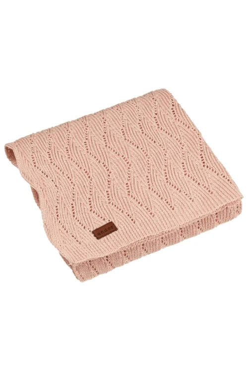 Kocyk dla niemowlaka AUSILIA – 100% bawełna – POWDER PINK